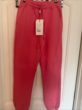 Something Navy Drawstring Sweatpants in Pink